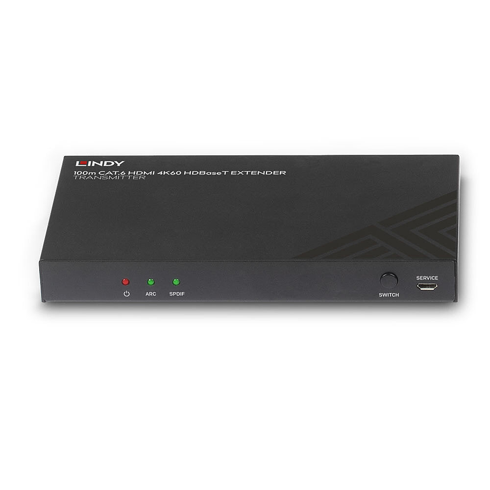 Lindy 38341 extensor audio/video Transmisor de señales AV Negro (4)