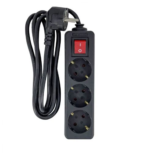 Microconnect MC-GRU0033BS base múltiple 3 m 3 salidas AC Interior Negro (2)