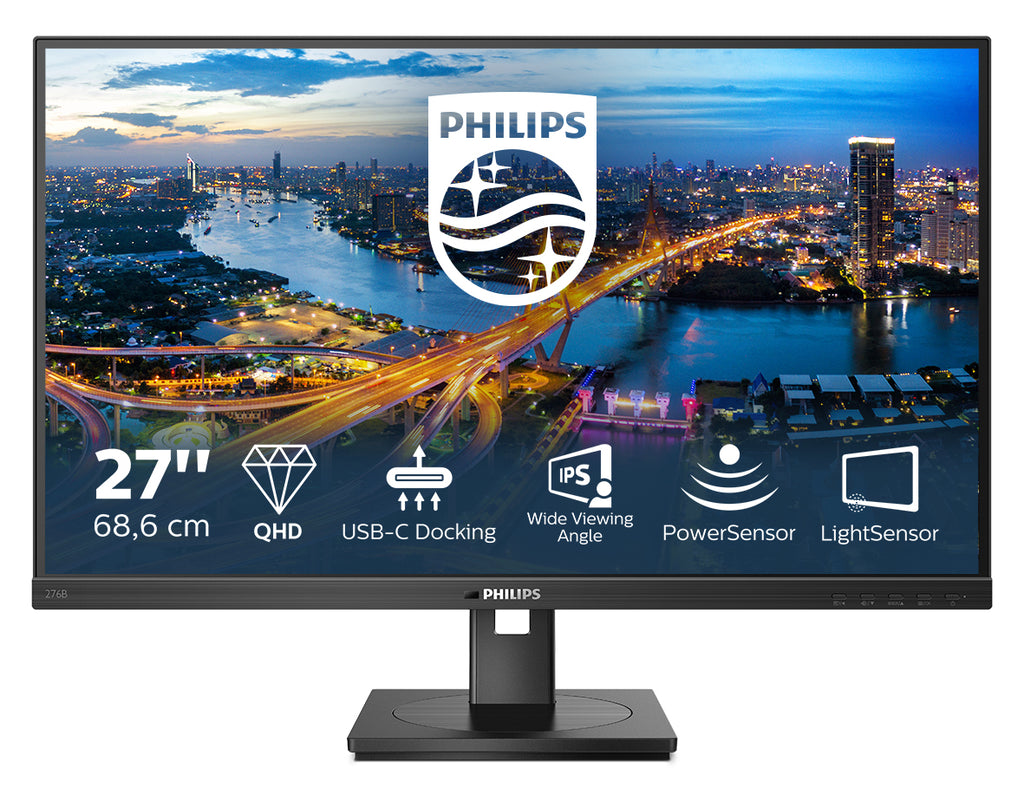 Philips 276B1/00 pantalla para PC 68,6 cm (27") 2560 x 1440 Pixeles Full HD LED Negro