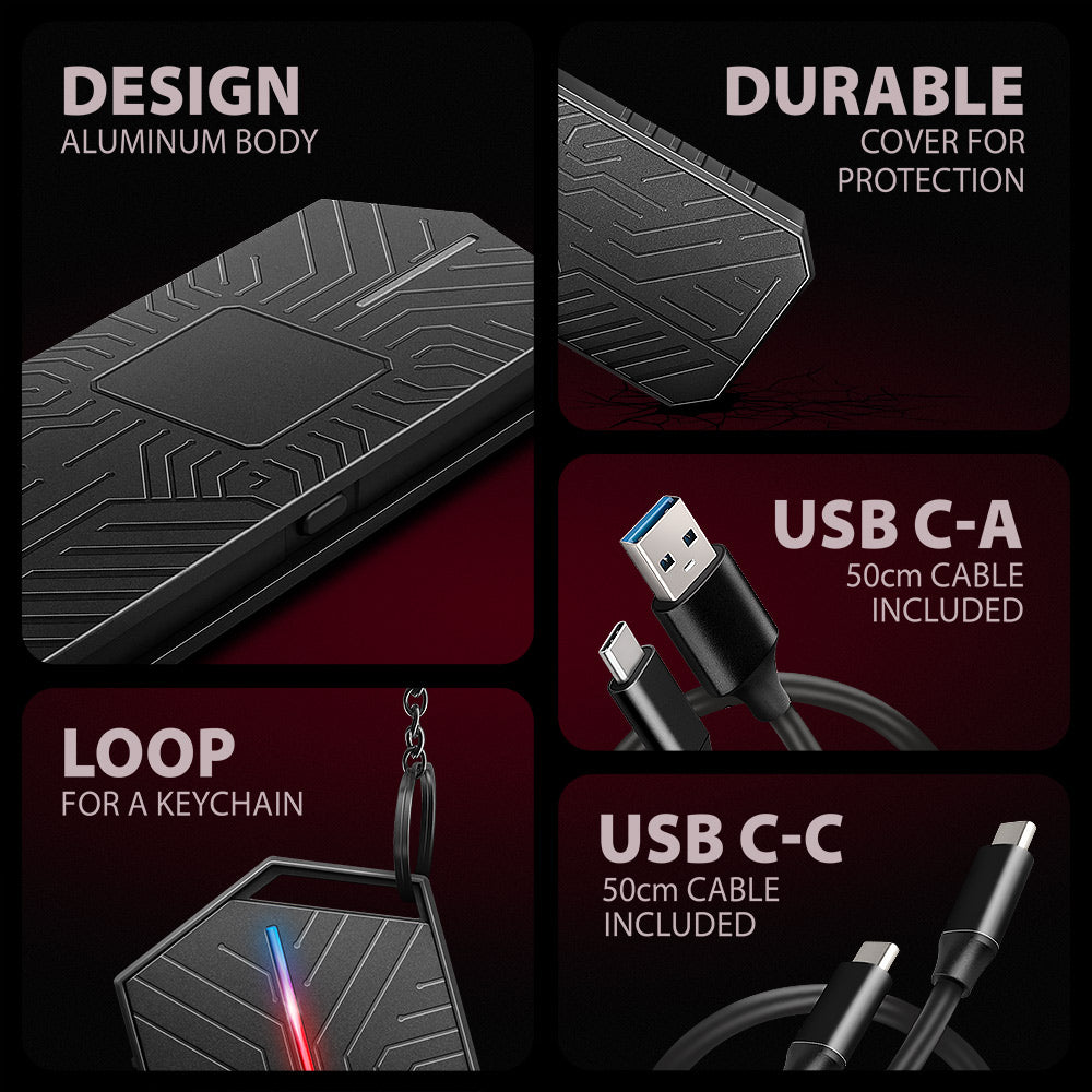 Axagon EEM2-GAM, USB-C 10Gbps - NVMe & SATA SSD GAME M.2 box, bezšroubkový Caja externa para unidad de estado sólido (SSD) Negro (8)