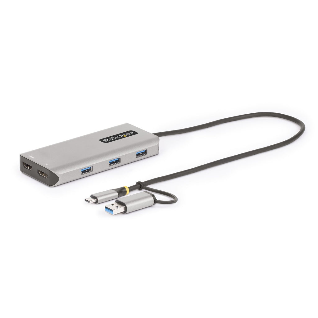 StarTech.com 167B-USBC-MULTIPORT base para portátil y replicador de puertos Alámbrico USB 3.2 Gen 1 (3.1 Gen 1) Type-C Plata