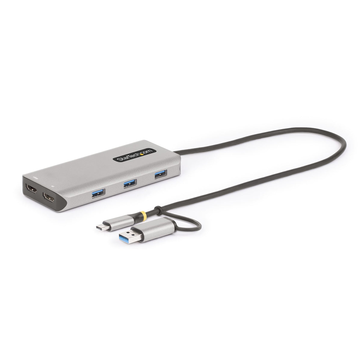 StarTech.com 167B-USBC-MULTIPORT base para portátil y replicador de puertos Alámbrico USB 3.2 Gen 1 (3.1 Gen 1) Type-C Plata