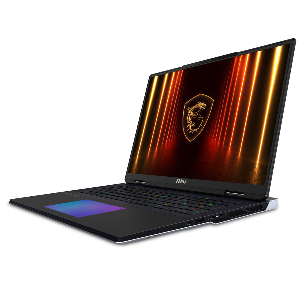 MSI Titan 18 HX AI A2XWJG-656 Intel Core Ultra 9 285HX Portátil 45,7 cm (18") UHD+ 64 GB DDR5-SDRAM 6 TB SSD NVIDIA GeForce RTX 5090 Wi-Fi 7 (802.11be) Windows 11 Pro Negro (4)
