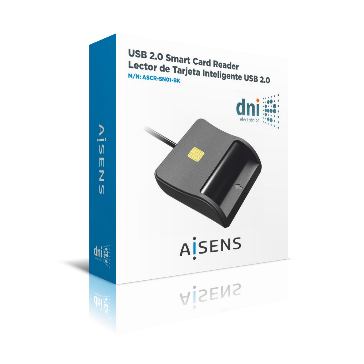 AISENS ASCR-SN01-BK lector de control de acceso Lector USB de control de acceso (4)