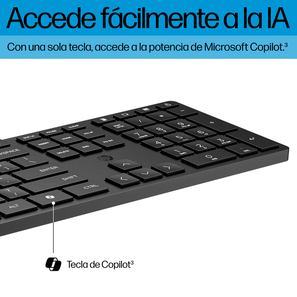 HP 320K Wired Keyboard teclado Oficina USB Negro (6)