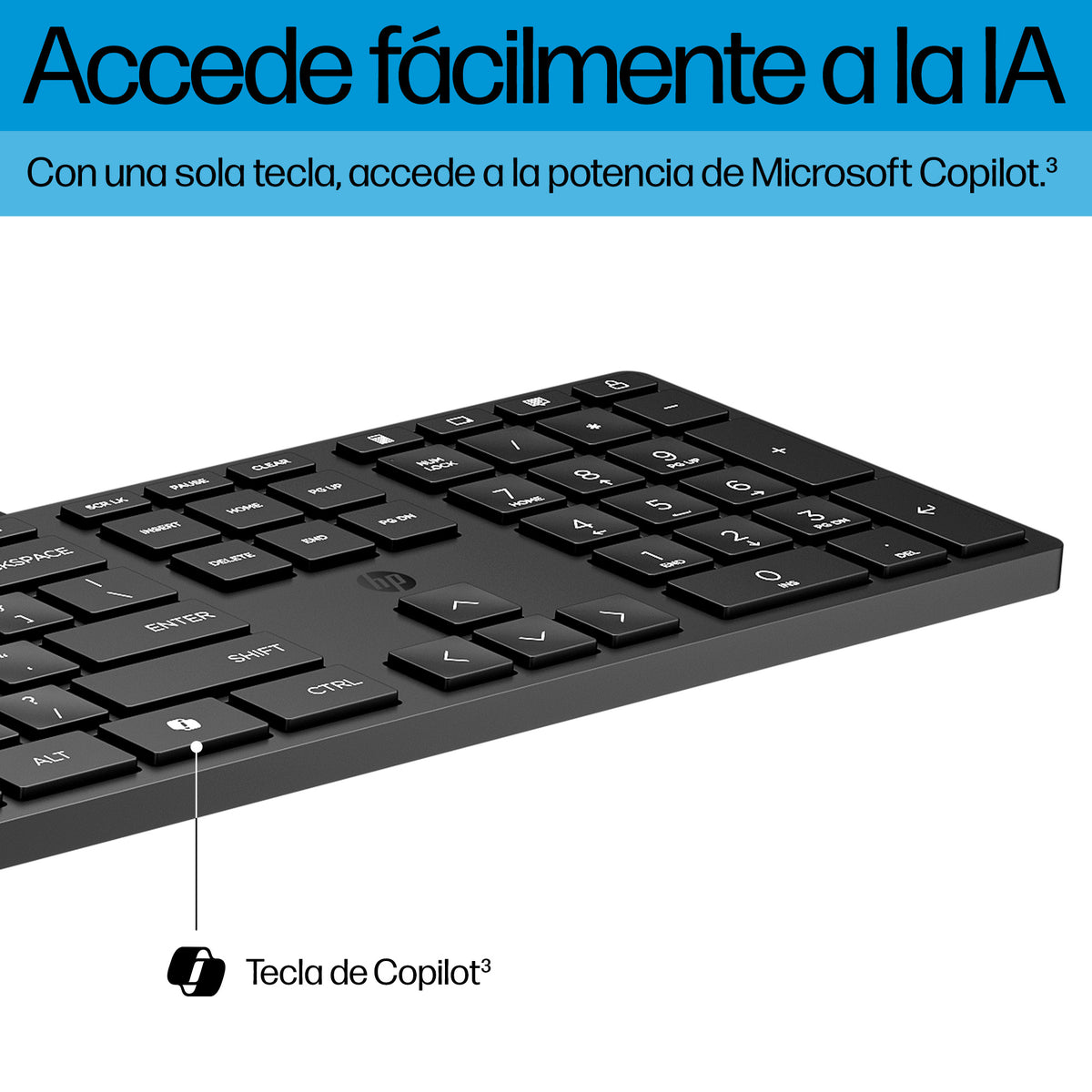 HP 320K Wired Keyboard teclado Oficina USB Negro (6)