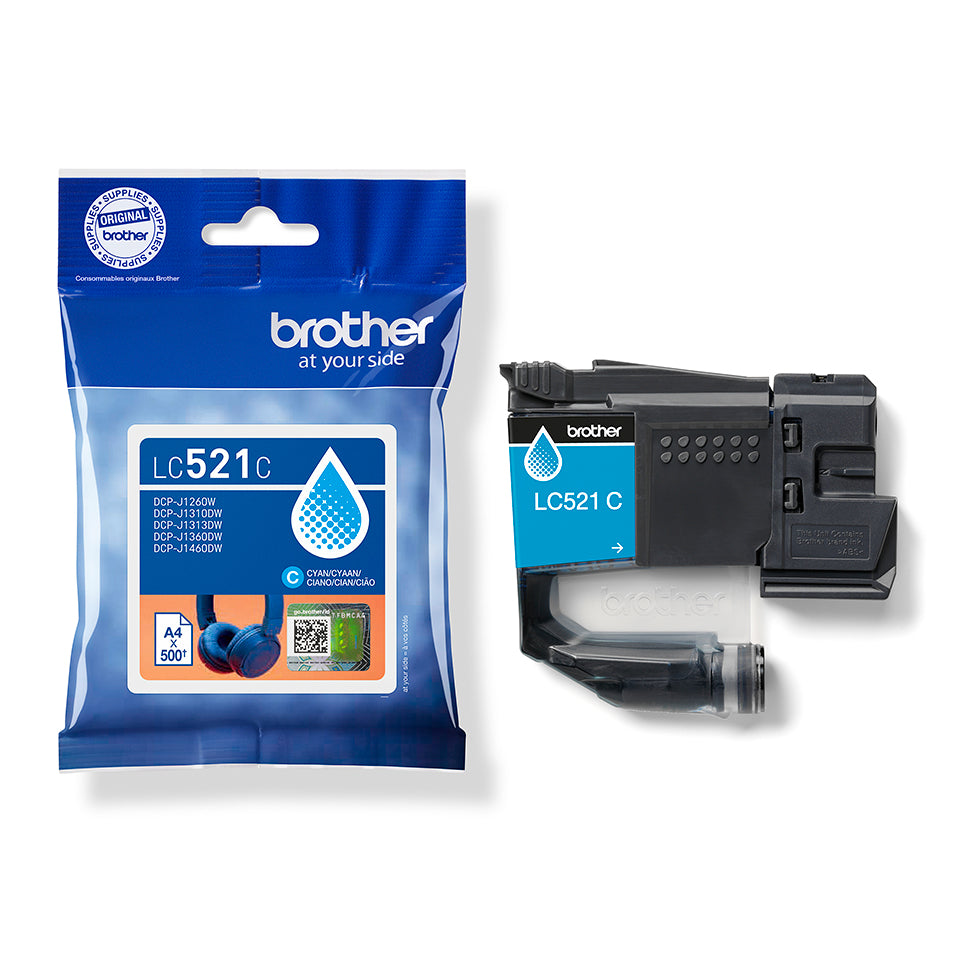 Brother LC521C cartucho de tinta 1 pieza(s) Original Cian (5)