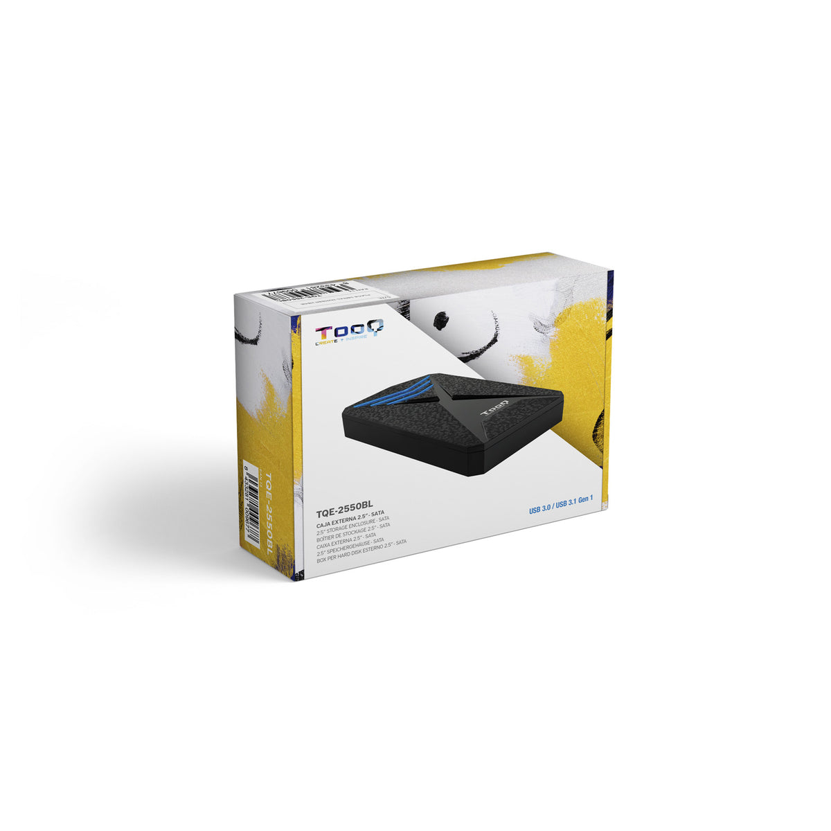 TooQ TQE-2550BL caja para disco duro externo Carcasa de disco duro/SSD Negro 2.5" (7)
