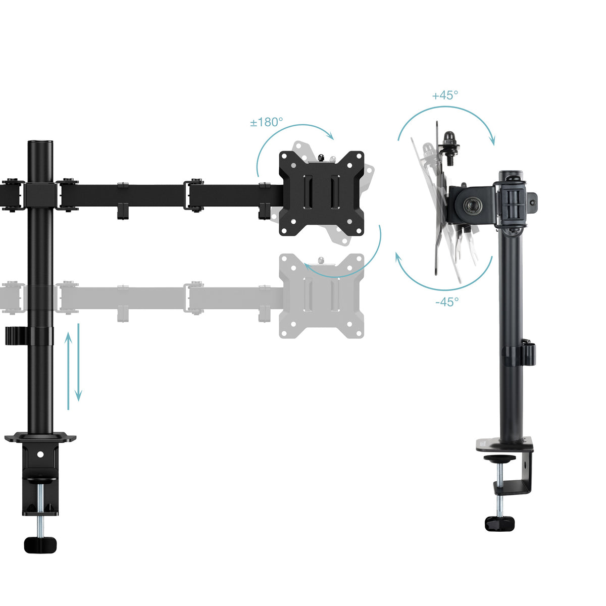 TooQ DB1802TN-B soporte para monitor 81,3 cm (32") Escritorio (3)