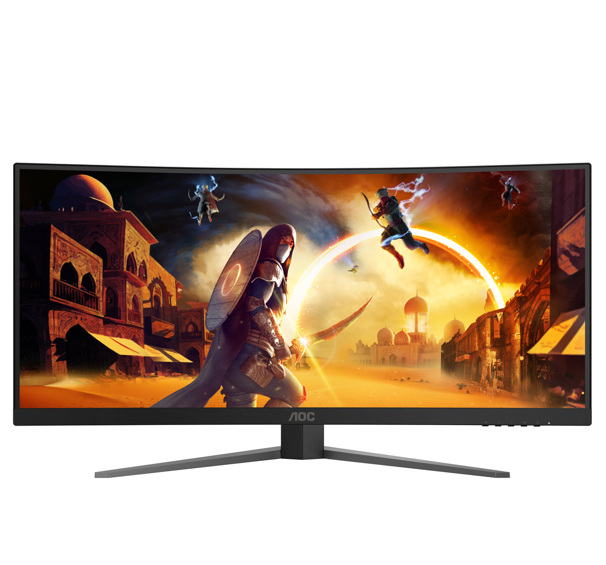 AOC G4 CU34G4Z pantalla para PC 86,4 cm (34") 3440 x 1440 Pixeles Wide Quad HD LED Negro, Rojo (5)