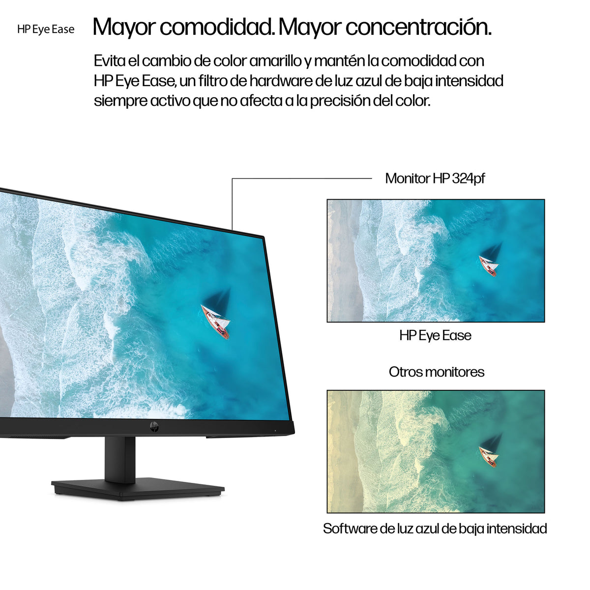 HP Series 3 Pro 23.8 inch FHD Monitor - 324pf pantalla para PC 60,5 cm (23.8") 1920 x 1080 Pixeles Full HD LCD Negro (8)