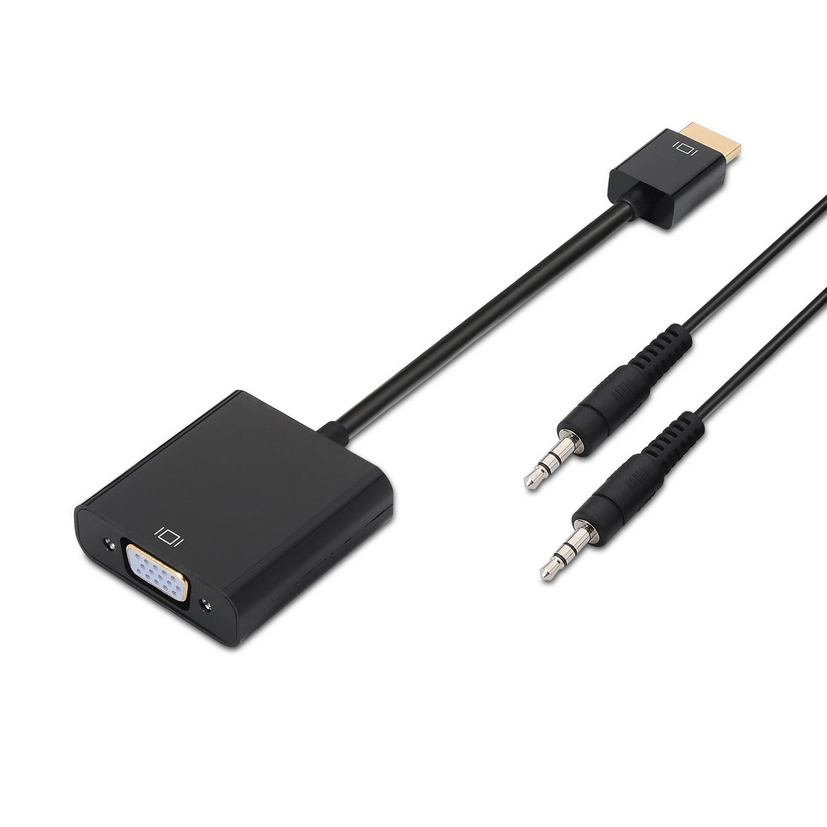 AISENS A122-0126 adaptador de cable de vídeo 0,1 m Negro (2)