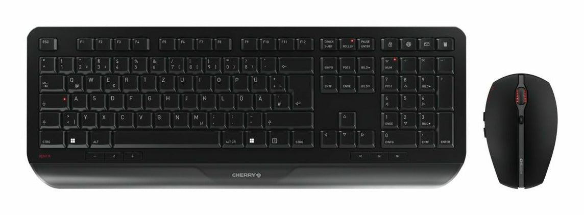 CHERRY JD-7000DE-2 teclado Ratón incluido Hogar / Oficina RF inalámbrico QWERTZ Alemán Negro