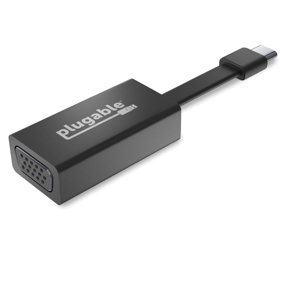 Plugable Technologies USBC-TVGA Adaptador gráfico USB 1920 x 1200 Pixeles Negro