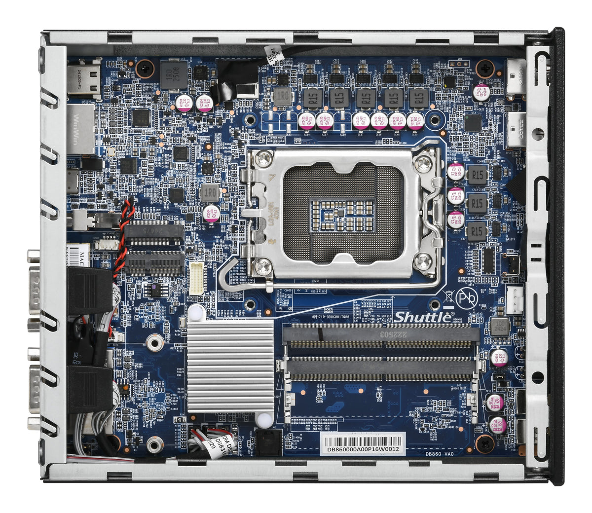 Shuttle DB860 PC/estación de trabajo barebone 1,35 l tamaño PC Negro Intel B860 LGA 1851 (Socket V1) (6)