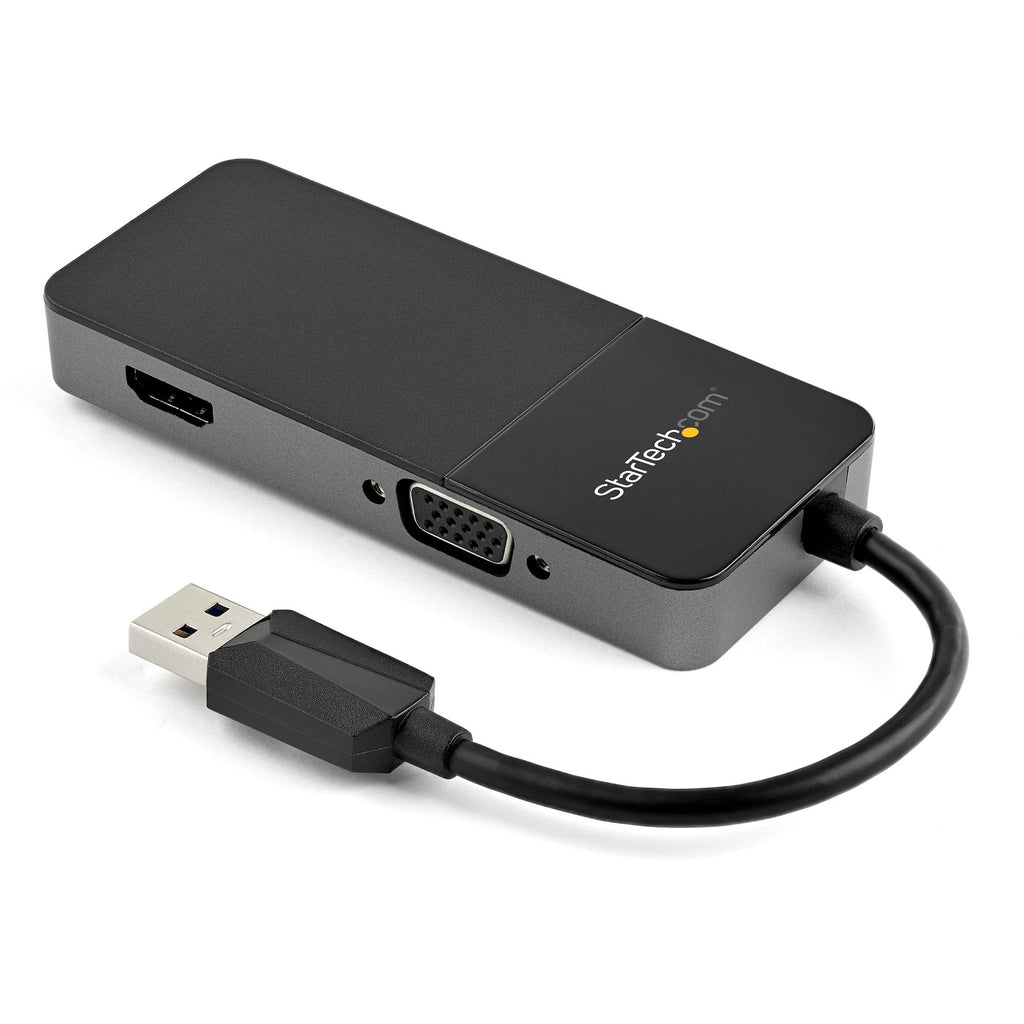 StarTech.com USB32HDVGA Adaptador gráfico USB 3840 x 2160 Pixeles Negro, Plata