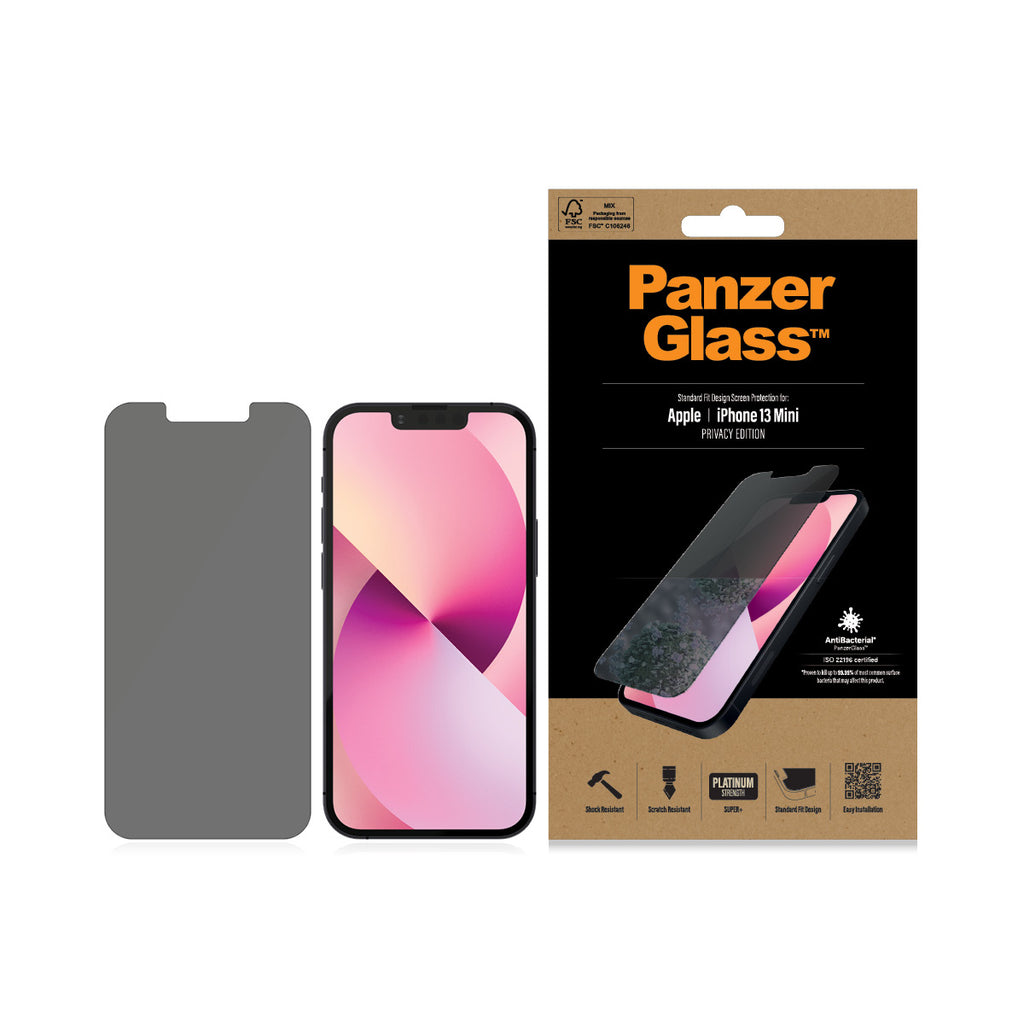 PanzerGlass ® Privacy Screen Protector iPhone 13 Mini | Standard Fit Protector de pantalla Apple 1 pieza(s) (3)