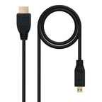 Nanocable 10.15.3502 cable HDMI 1,8 m HDMI tipo A (Estándar) HDMI tipo D (Micro) Negro (2)