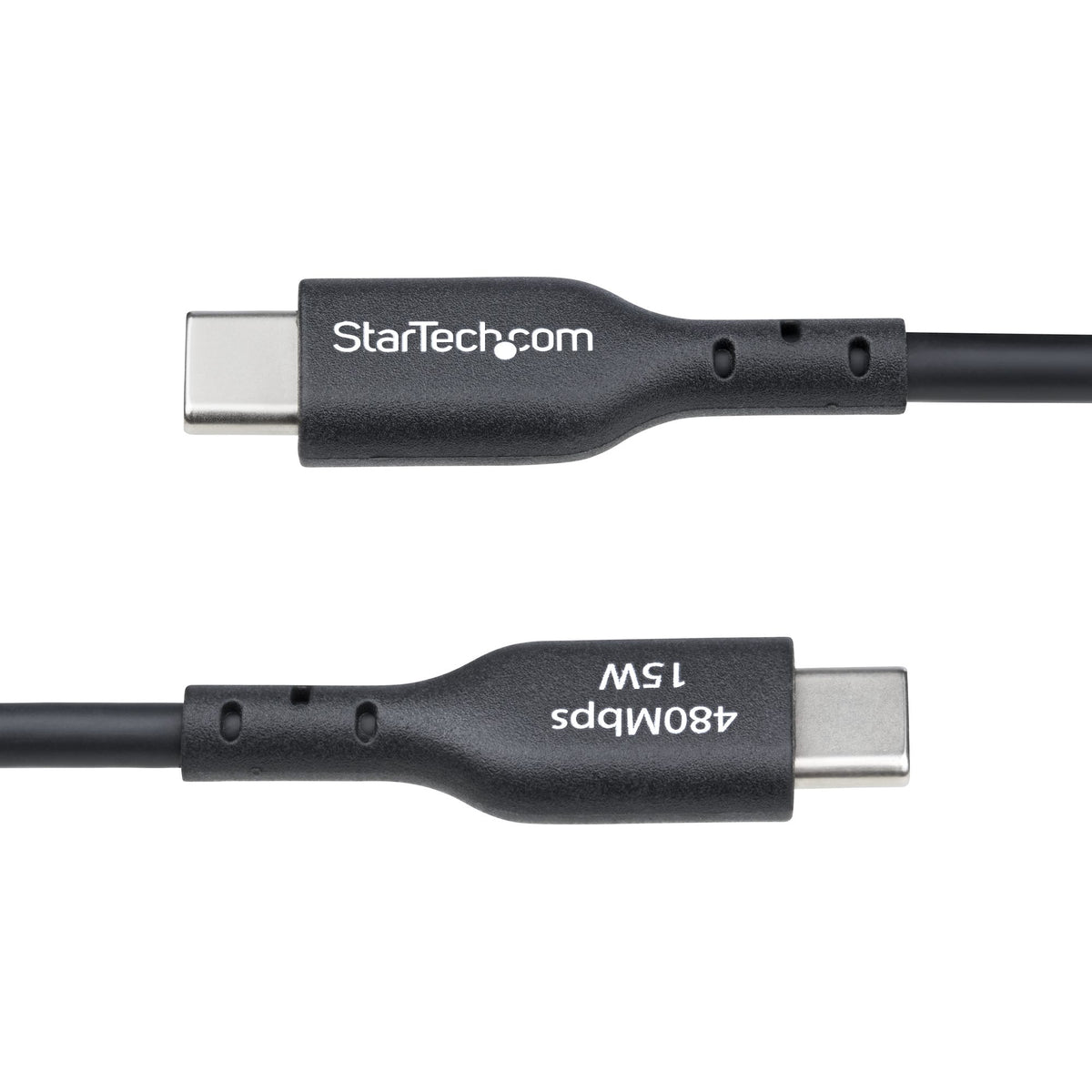 StarTech.com USB2AC30CMBK cable USB USB 2.0 0,3 m USB A USB C 0,48 Gbit/s 15 W Negro (6)