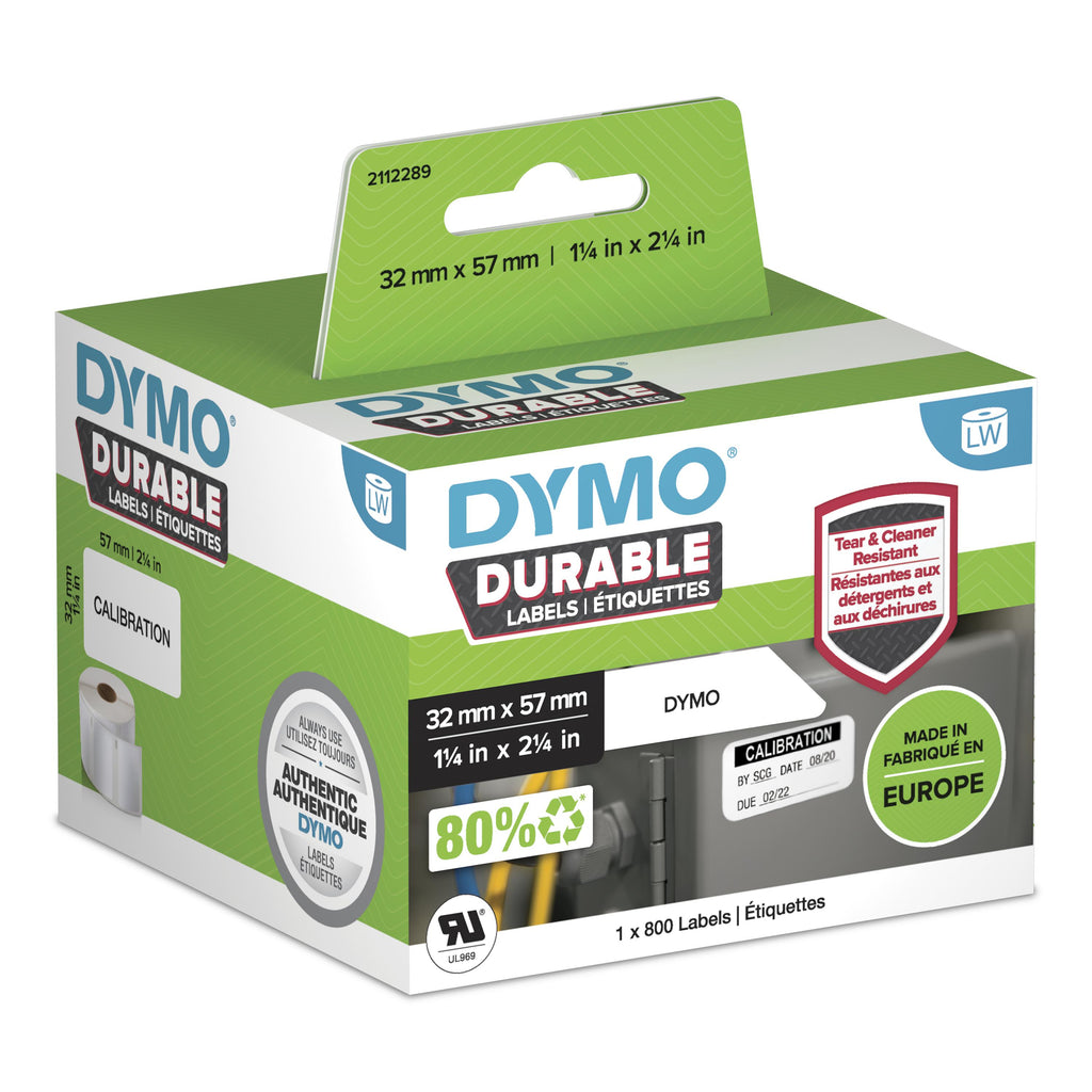 DYMO Durable Blanco Etiqueta para impresora autoadhesiva