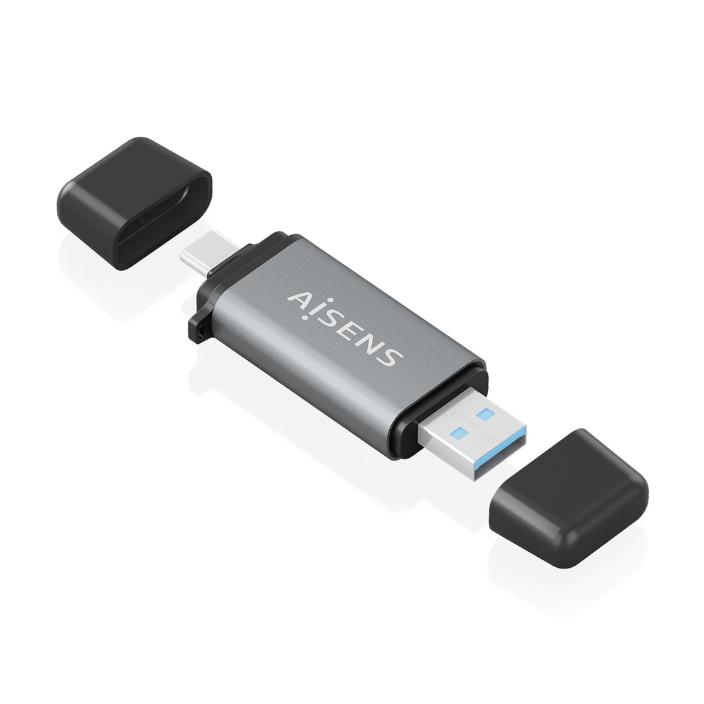 AISENS ASCR-2AC11-GR lector de tarjeta USB 3.2 Gen 1 (3.1 Gen 1) Type-A/Type-C (3)