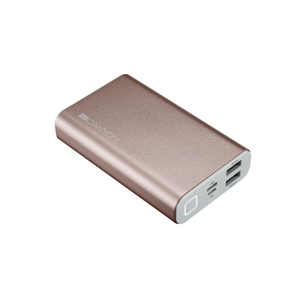 Canyon CND-TPBQC10RG batería externa Polímero de litio 10000mAh Oro rosa (2)