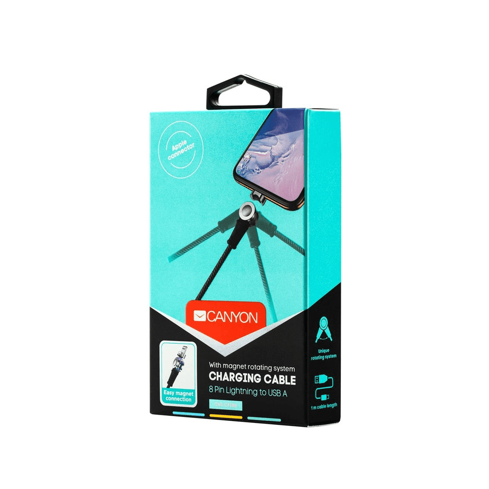 Canyon CNS-CFI8B cable Lightning 1 m Negro