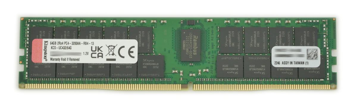 Kingston DDR4, módulo, 64GB, DIMM de 288 contactos, 3200MHz (KCS-UC432/64G) (2)