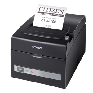 Citizen CT-S310II, Doble interfaz, 8 puntos/mm (203 ppp), cortador, negro