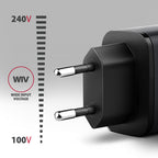 Axagon ACU-PQ67D cargador de dispositivo móvil Universal Negro, Gris Corriente alterna Carga rápida Interior (4)