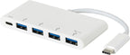 eSTUFF ES623007WH hub de interfaz USB 3.2 Gen 1 (3.1 Gen 1) Type-C 5000 Mbit/s Blanco