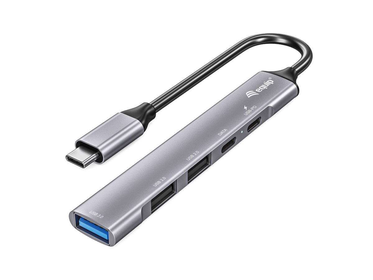 Equip 128962 hub de interfaz USB 3.2 Gen 1 (3.1 Gen 1) Type-C 5000 Mbit/s Plata