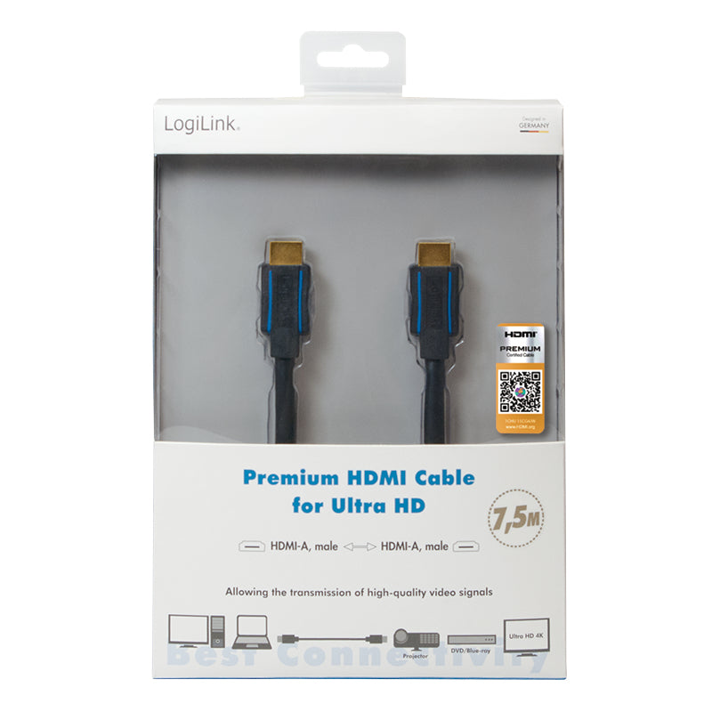 LogiLink CHB007 cable HDMI 7,5 m HDMI tipo A (Estándar) Negro (7)