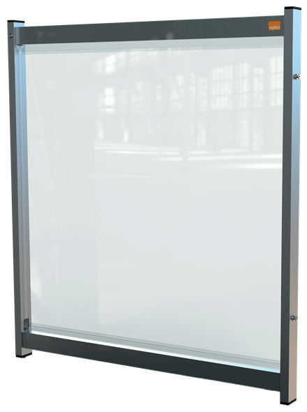 Nobo 1915550 panel y pantalla separadora para entorno laboral Protector antiestornudos para escritorio 750 x 40 mm (2)