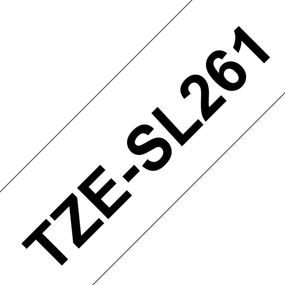 Brother TZE-SL261 cinta para impresora de etiquetas Negro sobre blanco (2)