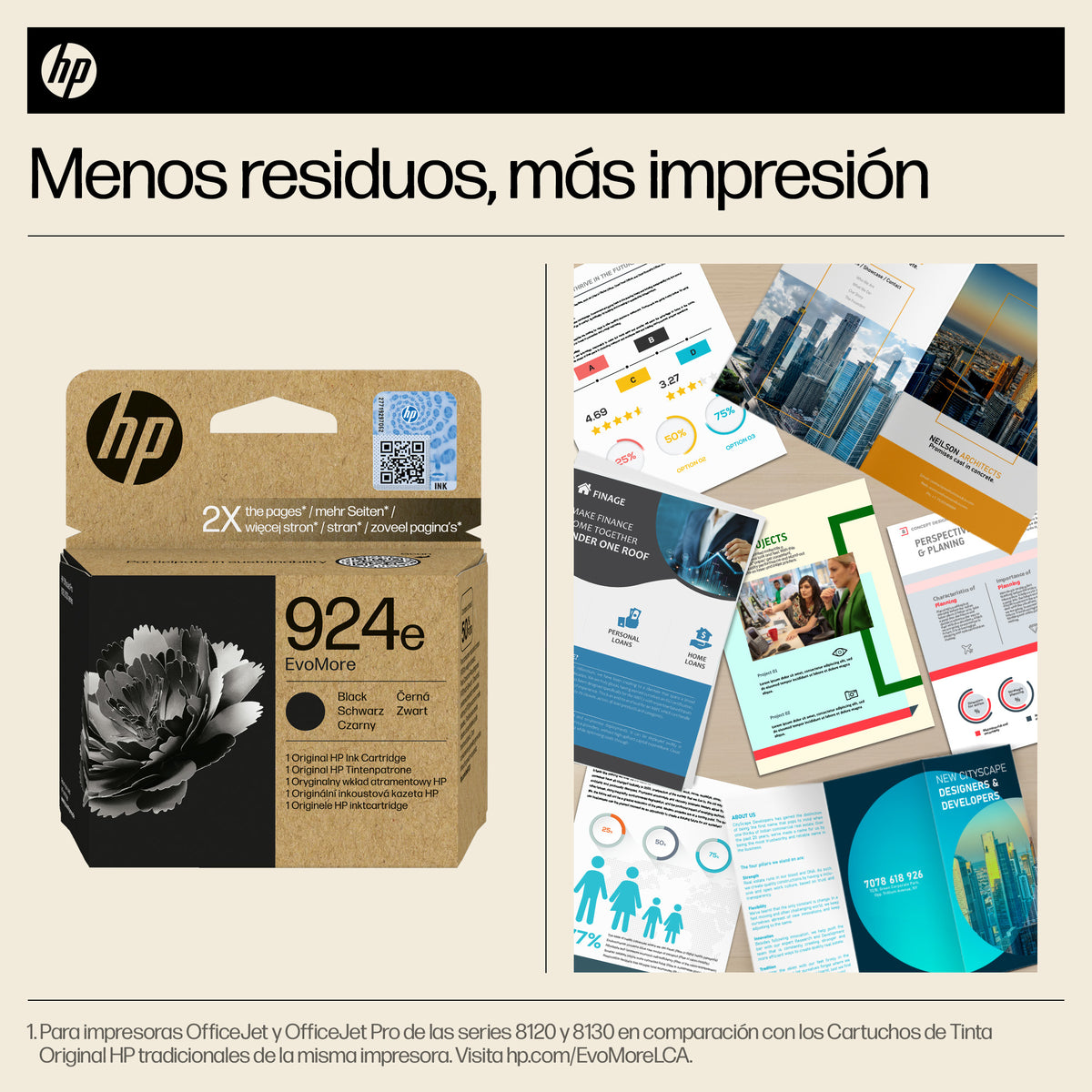 HP 924e EvoMore Black Original Ink Cartridge cartucho de tinta 1 pieza(s) Alto rendimiento (XL) Negro (3)