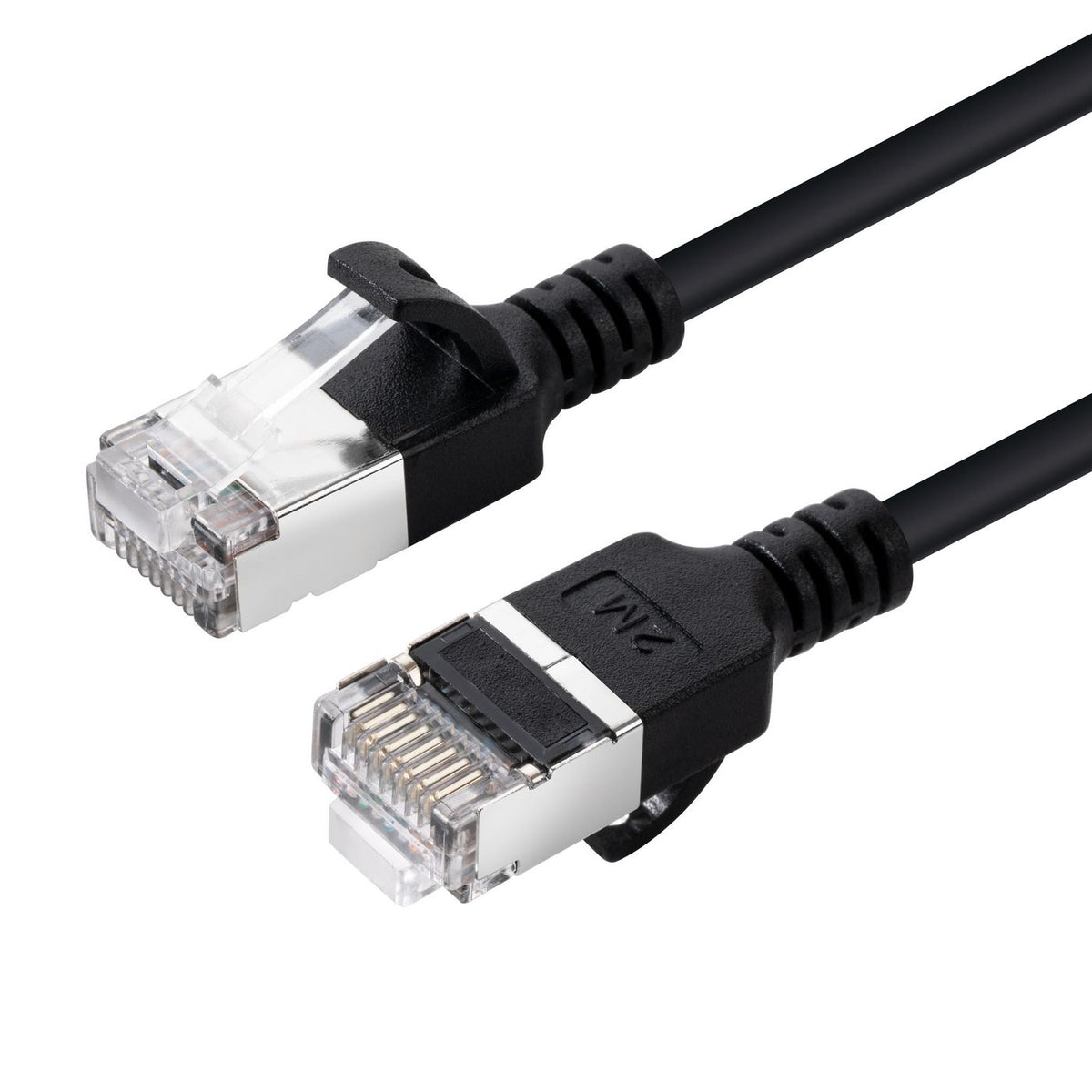 Microconnect V-FTP6A005S-SLIM cable de red Negro 0,5 m Cat6a U/FTP (STP) (2)