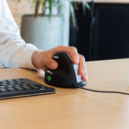 R-Go Tools RGOHELELA ratón Oficina Izquierda USB tipo A Óptico 2400 DPI