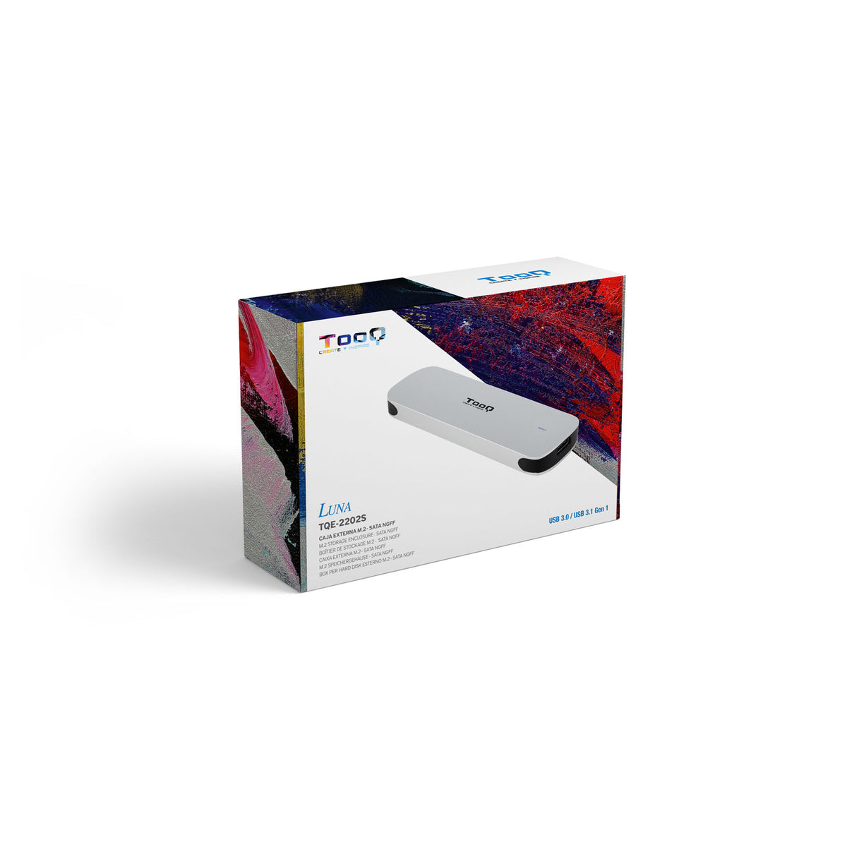 TooQ TQE-2202S caja para disco duro externo Caja externa para unidad de estado sólido (SSD) (4)