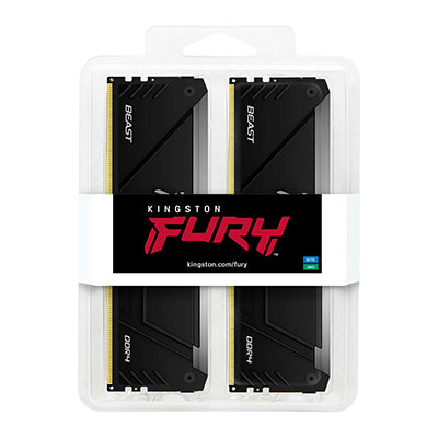 Kingston FURY Beast RGB, DDR4, kit, 32GB: 2 x 32GB (KF436C18BB2AK2/64)