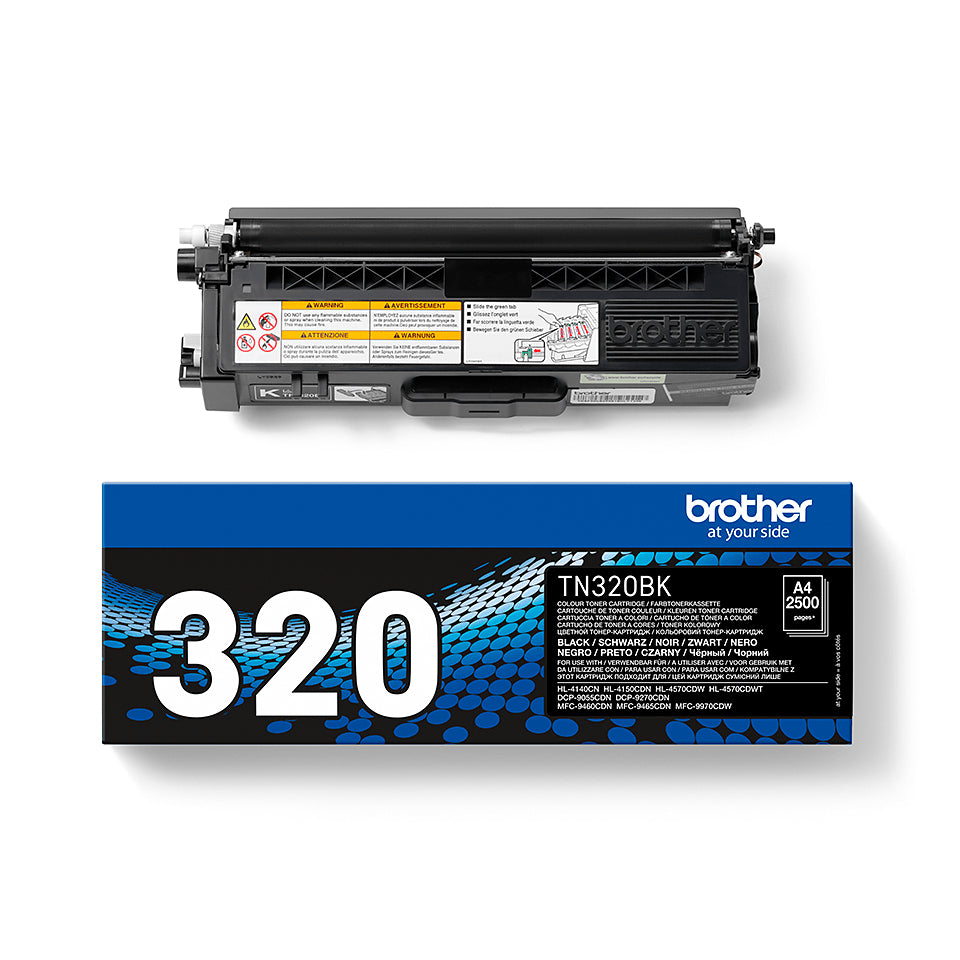 Brother TN-320BK cartucho de tóner 1 pieza(s) Original Negro (3)
