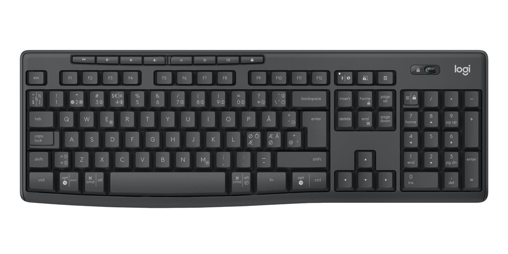 Logitech MK370 Combo for Business teclado Ratón incluido Oficina Bluetooth QWERTY Nórdico Grafito (7)