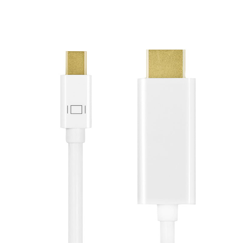 LogiLink CV0122 adaptador de cable de vídeo 1 m Mini DisplayPort HDMI tipo A (Estándar) Blanco (3)