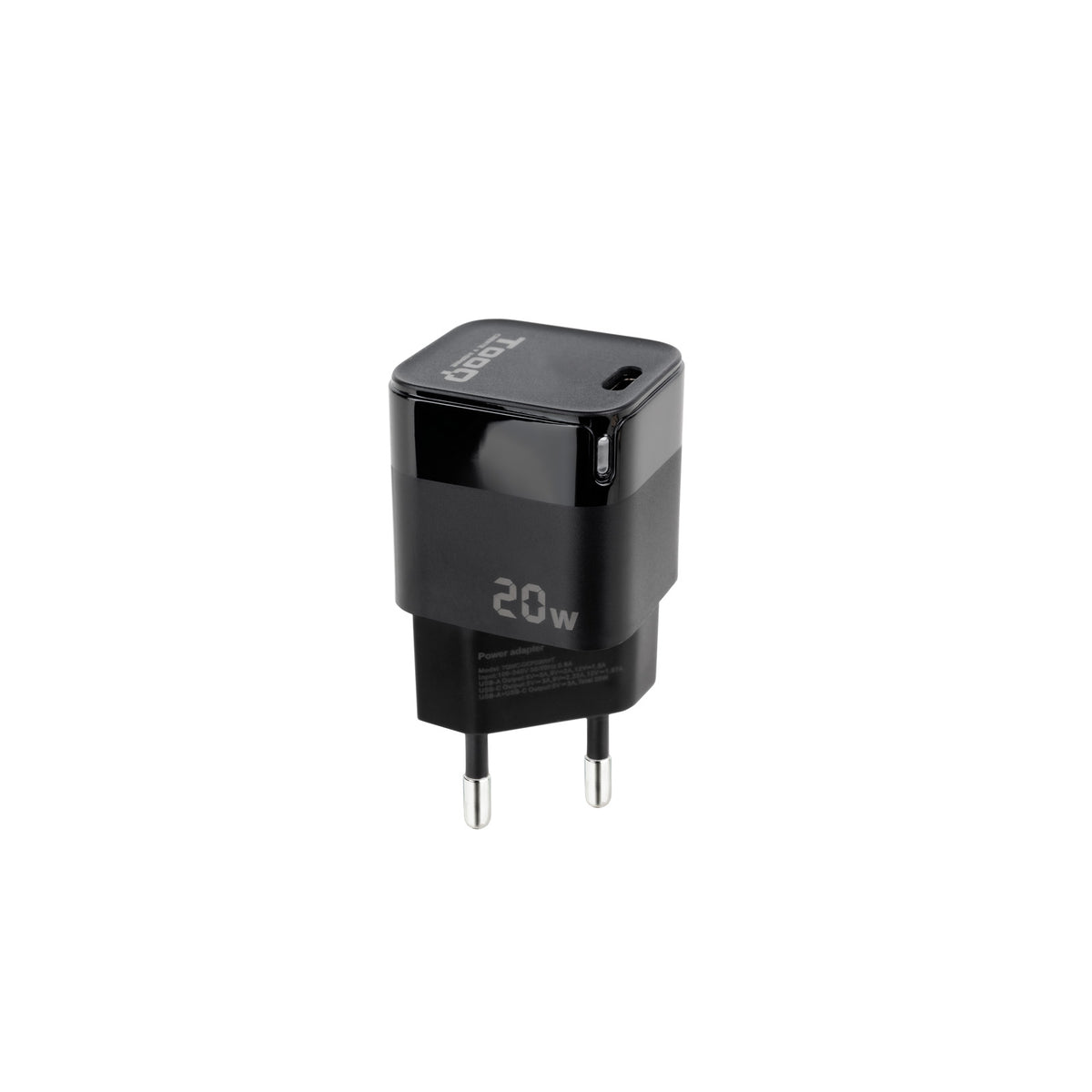 TooQ TQWC-PD20 cargador de dispositivo móvil Universal Negro Corriente alterna Carga rápida Interior (2)