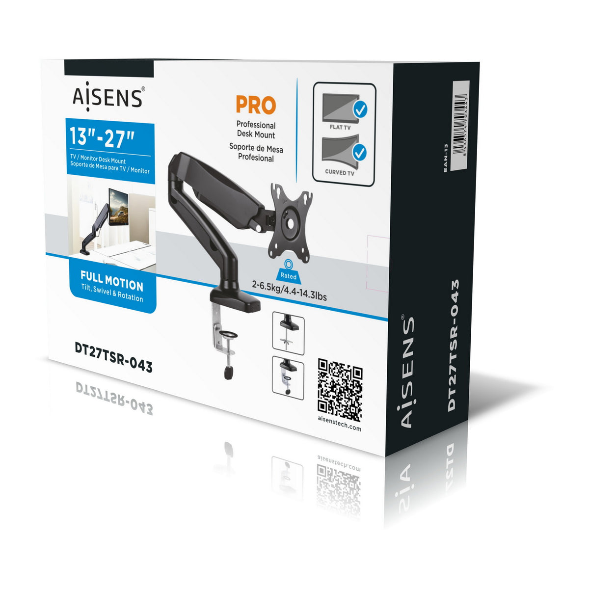 AISENS DT27TSR-043 soporte para monitor 81,3 cm (32") Escritorio Negro (8)