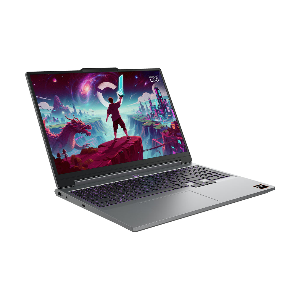 Lenovo LOQ 15AHP11 AMD Ryzen™ 7 250 Portátil 38,9 cm (15.3") WUXGA 16 GB DDR5-SDRAM 512 GB SSD NVIDIA GeForce RTX 5060 Wi-Fi 6 (802.11ax) Windows 11 Home Gris Alemán (3)