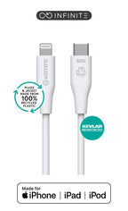 eSTUFF ES602170 cable de conector Lightning 1 m Blanco (2)