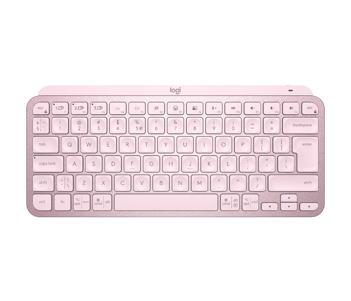 Logitech Master MX Keys Mini teclado Oficina RF Wireless + Bluetooth QWERTY Internacional de EE.UU. Rosa (2)