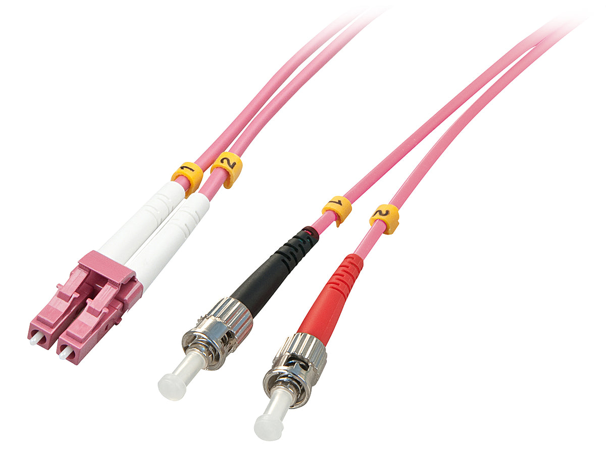 Lindy 46352 Cable de fibra óptica e InfiniBand 3 m LC ST Rosa (2)