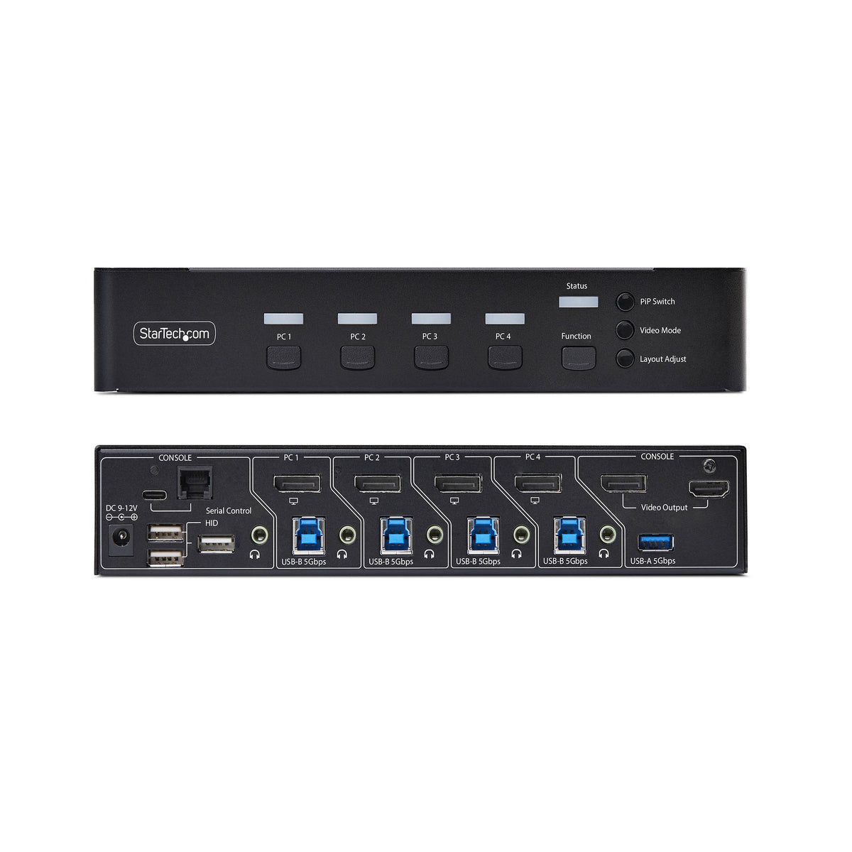 StarTech.com P4AD122M-KVM-SWITCH interruptor KVM Negro (5)